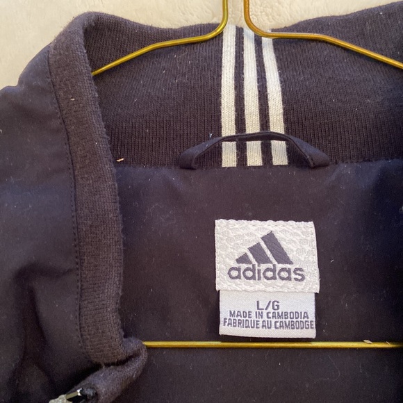 Mens Vintage Black 1/4 zip Adidas’s Climashell Wind size Large - Picture 3 of 5